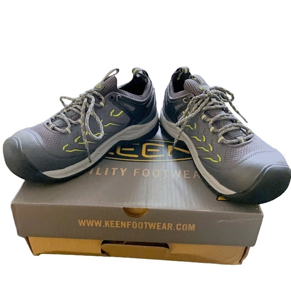 NWT KEEN Utility Flint II Sport Work Boots Carbon Fiber Toe Athletic Gray Black - Picture 9 of 14